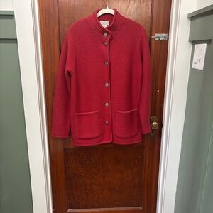 L.L. Bean Women's Red Teddy Jacket